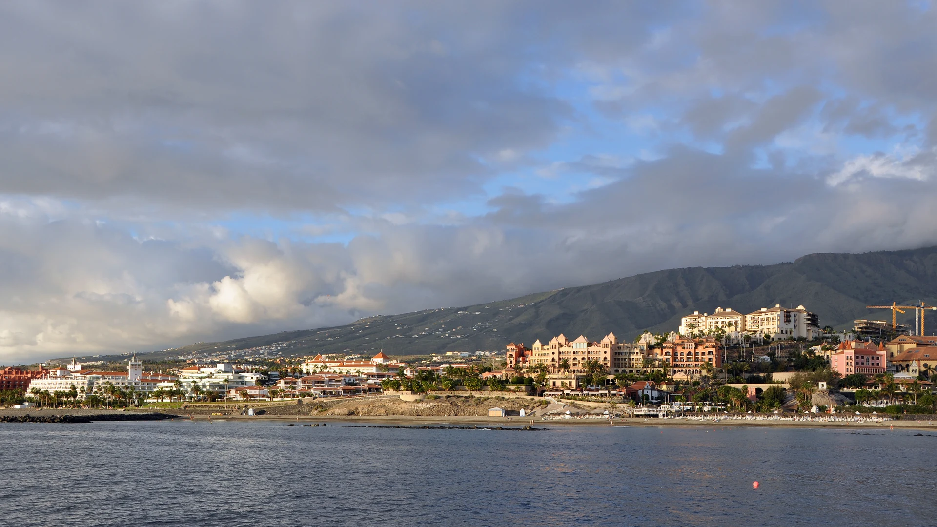 The coastline at Costa Adeje in south-west Tenerife, where jet ski safaris run from